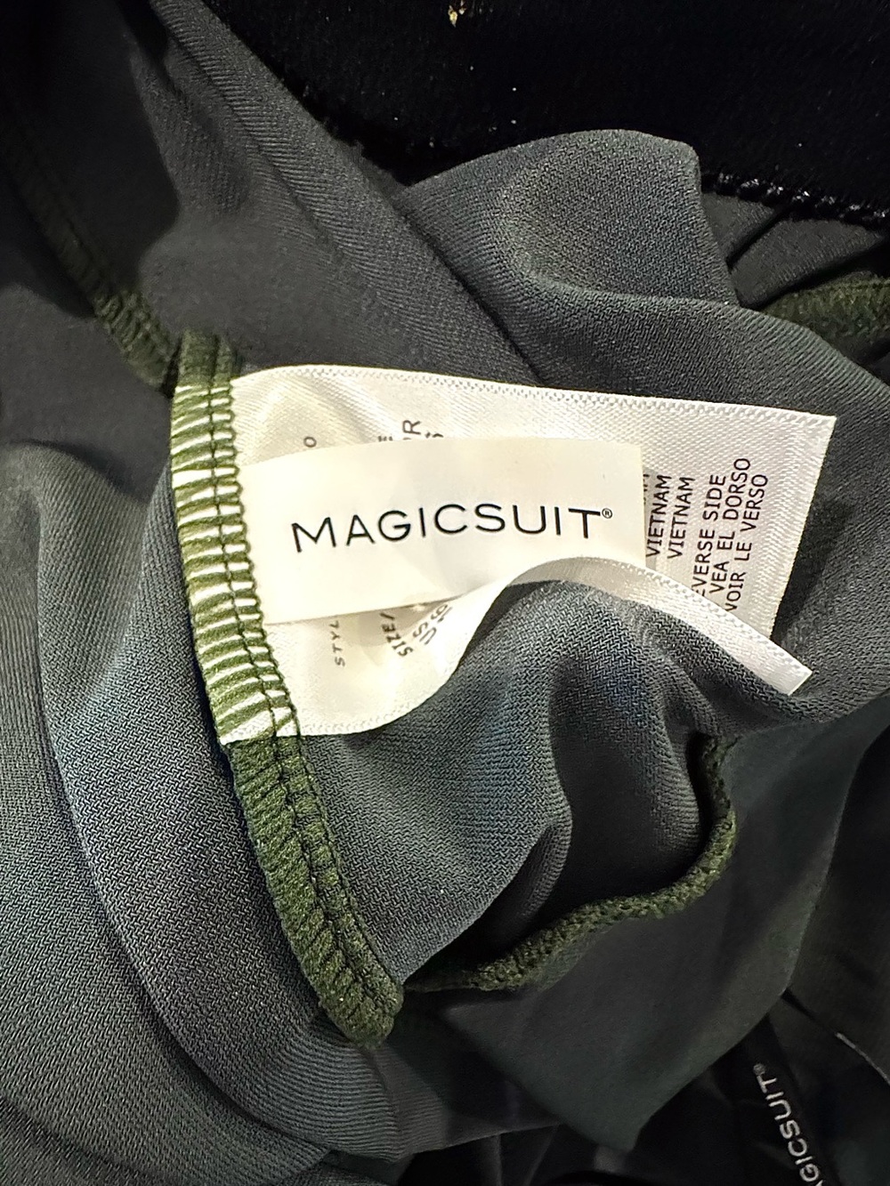 Magicsuit Mallory Halter Soft Cup Tankini Swim Suit In Military Green Women’s 16 - Picture 5 of 11